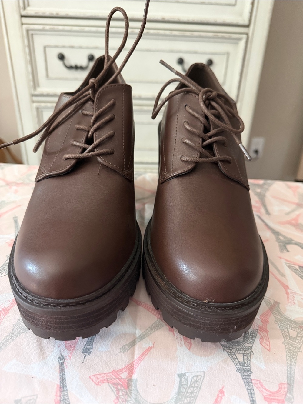 torrid Brown Lace-Up Platform Ankle Boots